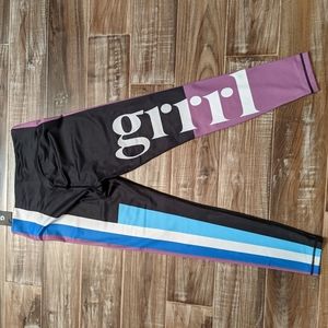 Grrrl Clothing sample leggings stripey